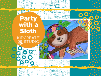 Kidcreate Studio - South Charlotte. Kids' Night Out - Party with a Sloth (4-10 Years)